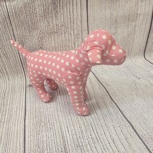 Victoria's Secret Pink Polka Dot Stuffed Dog